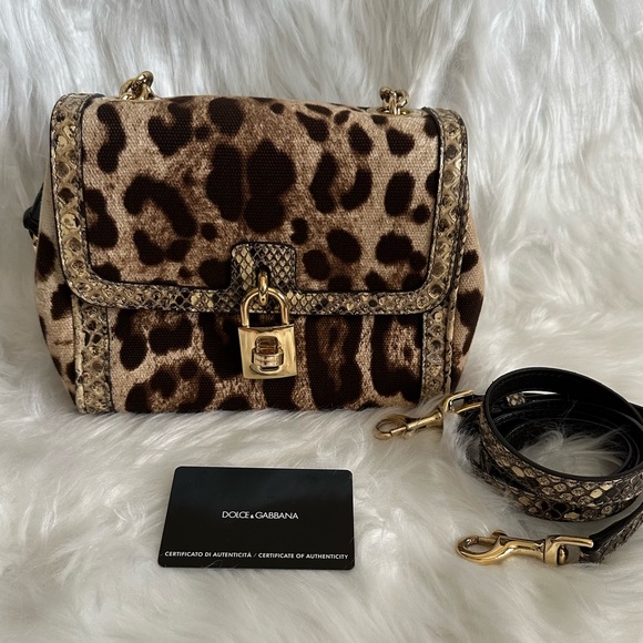 💯 Authentic Dolce & Gabbana Dolce Box Cloth Crossbody Bag - Preloved - Picture 1 of 16